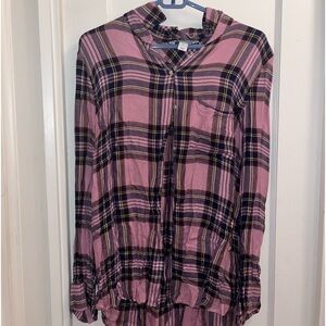 Pink and Blue Old Navy Flannel